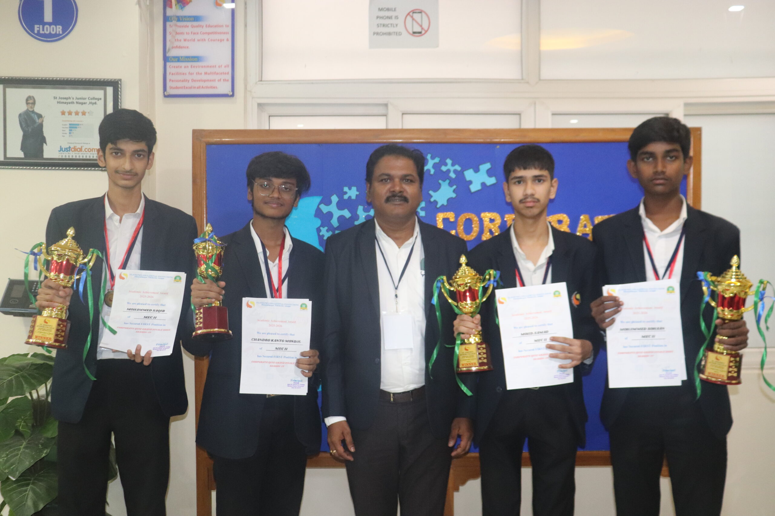 CORPORATE QUIZ HELD AT HIMAYATHNAGAR AC CAMPUS 2025.